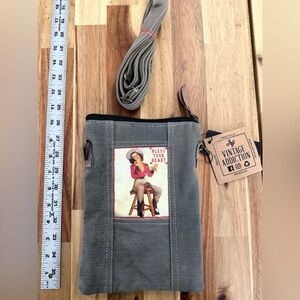 Vintage Addiction‎ Gray Crossbody Bag